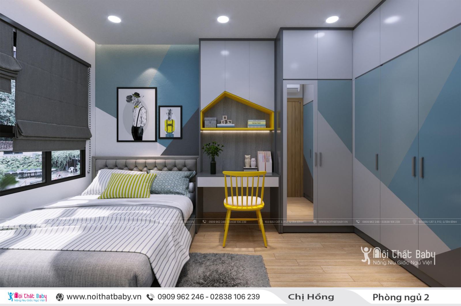 Thiết kế nội thất chung cư hiện đại căn 104m2 Emerald Celadon City